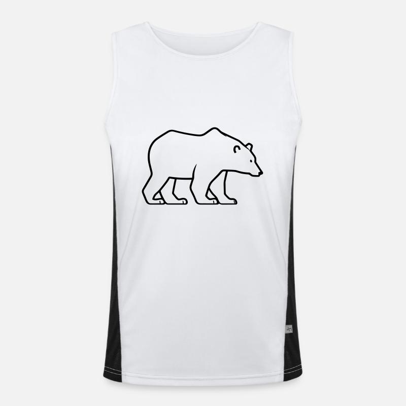 Eisbär Funktionelles Kontrast-Tank Top für Männer 