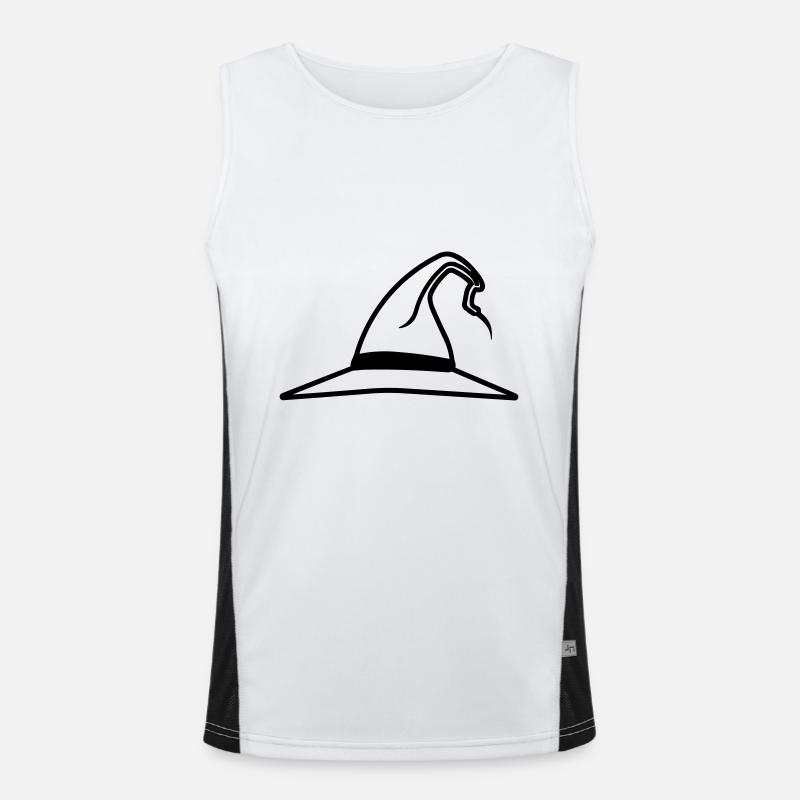 Magic Hat - Men's Functional Contrast Tank Top  - white/black