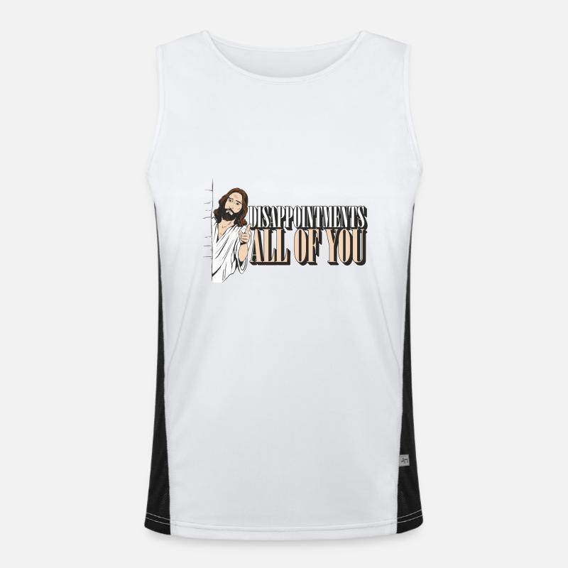 Drôle de Jesus Facepalm Meme Déceptions Tout de Débardeur respirant contrasté Homme 