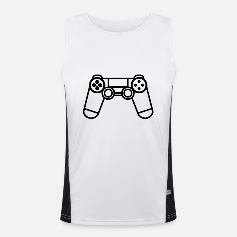 Videospiel-Controller Funktionelles Kontrast-Tank Top für Männer 