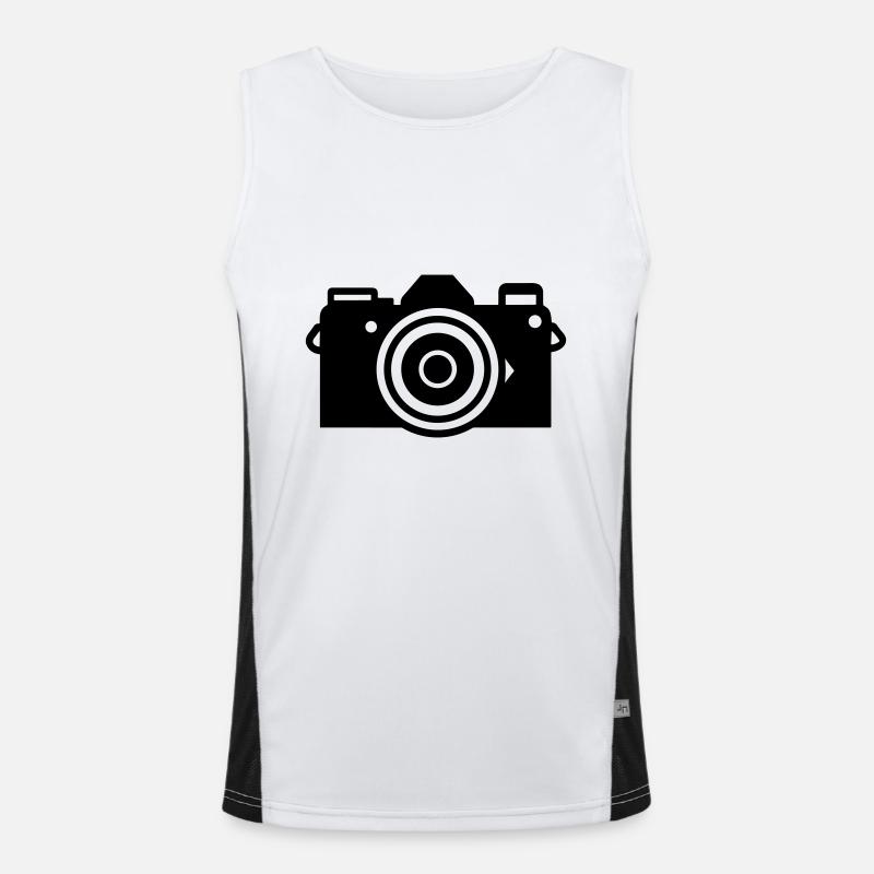 Kamera Funktionelles Kontrast-Tank Top für Männer 
