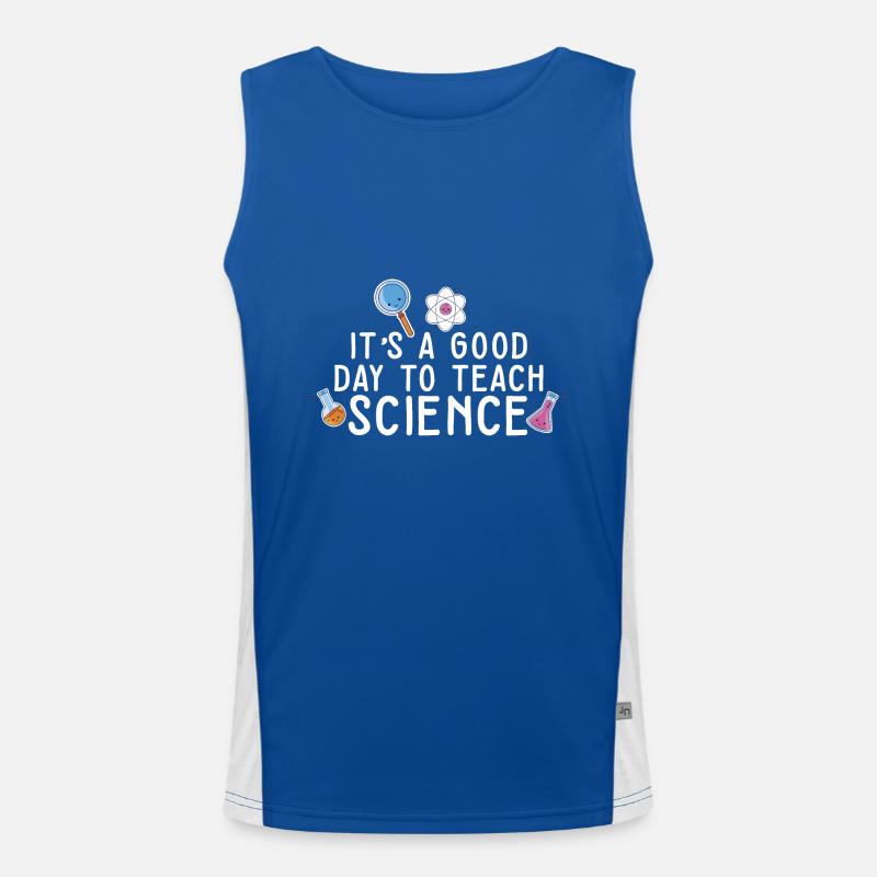 It's A Good Day Teach Science Teacher Science Funktionelles Kontrast-Tank Top für Männer 
