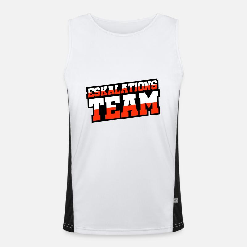 Eskalations Team Funktionelles Kontrast-Tank Top für Männer 