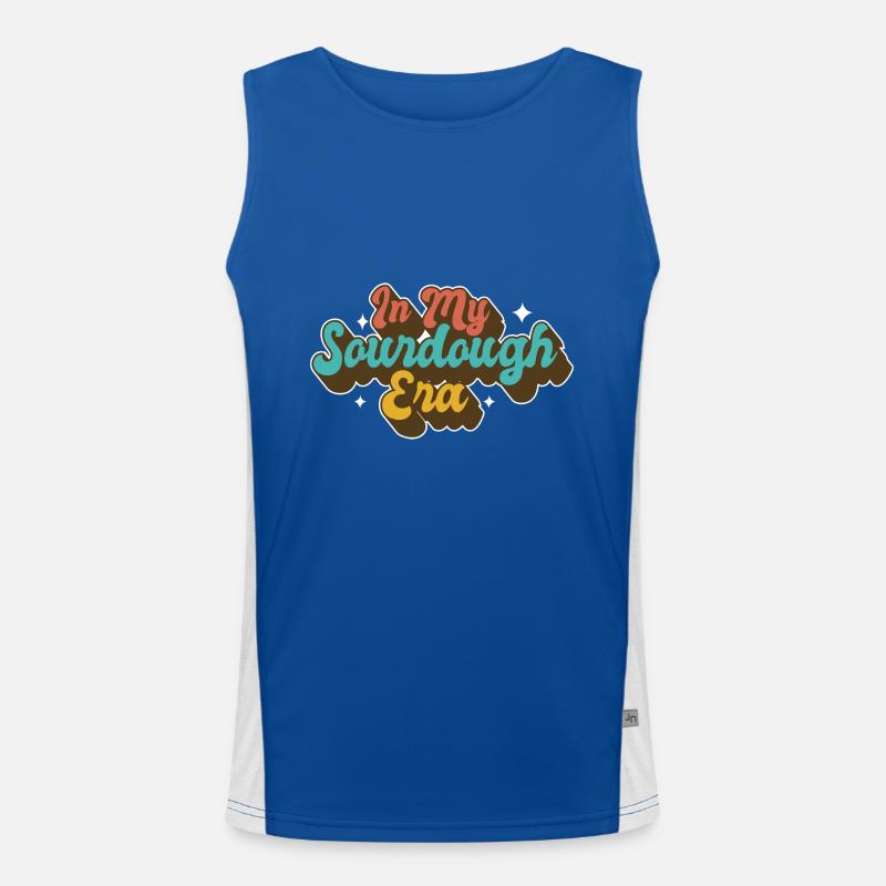 In My Sourdough Era Home Baker Funny Bread Baking Funktionelles Kontrast-Tank Top für Männer 