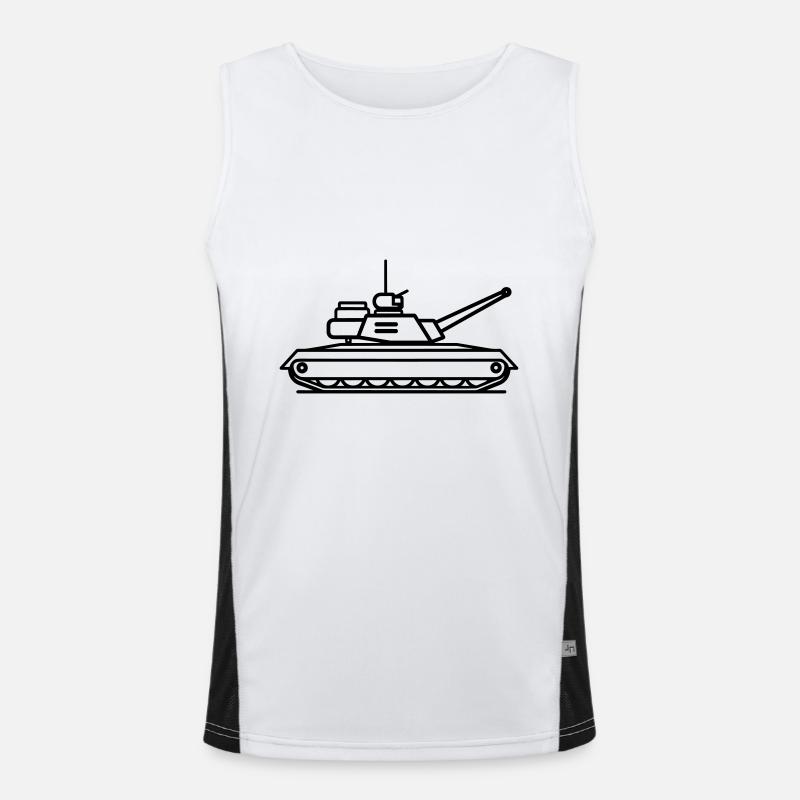 Panzer Funktionelles Kontrast-Tank Top für Männer 
