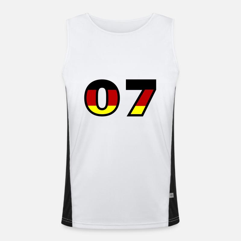 7 Number Germany Jersey Men's Functional Contrast Tank Top 