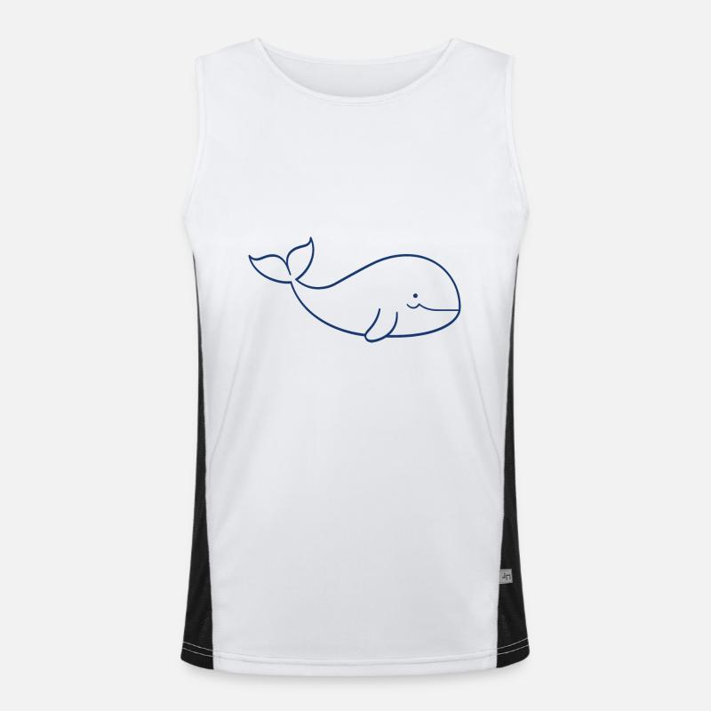 Bébé baleine Débardeur respirant contrasté Homme 