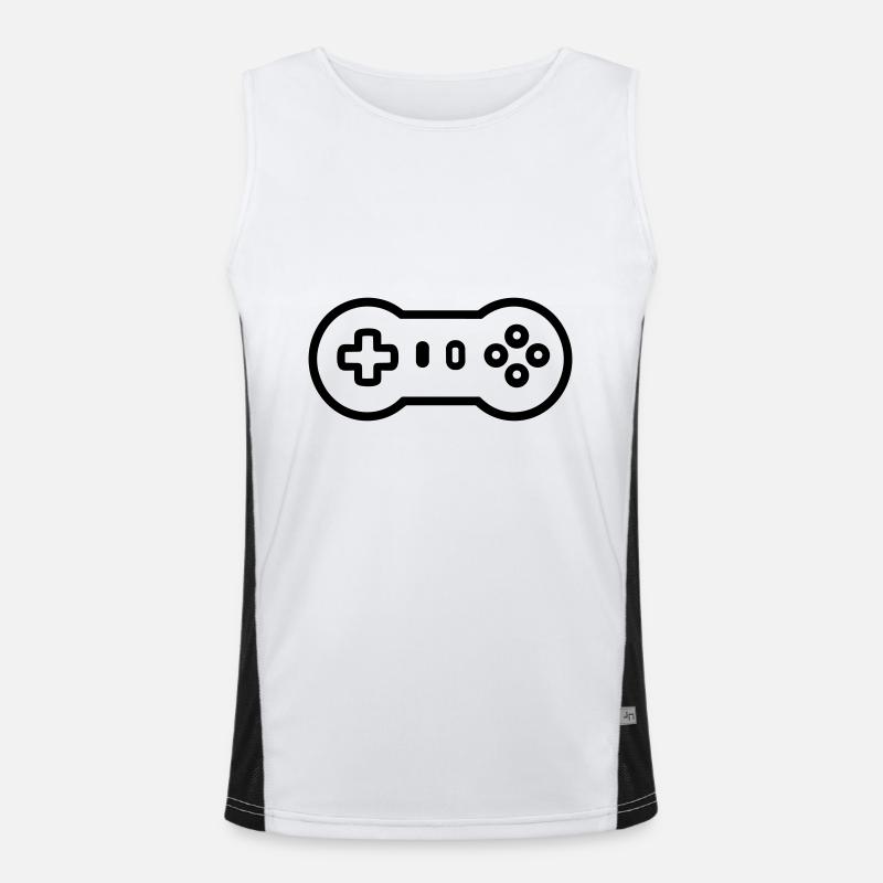 Videospiel-Controller Funktionelles Kontrast-Tank Top für Männer 
