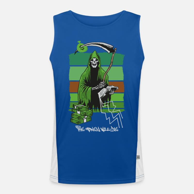 Sensenmann Funktionelles Kontrast-Tank Top für Männer 