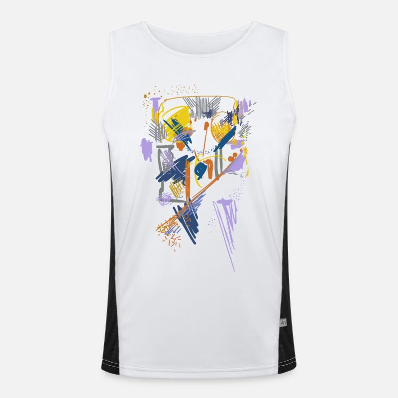 Architecture Abstract Men's Functional Contrast Tank Top 