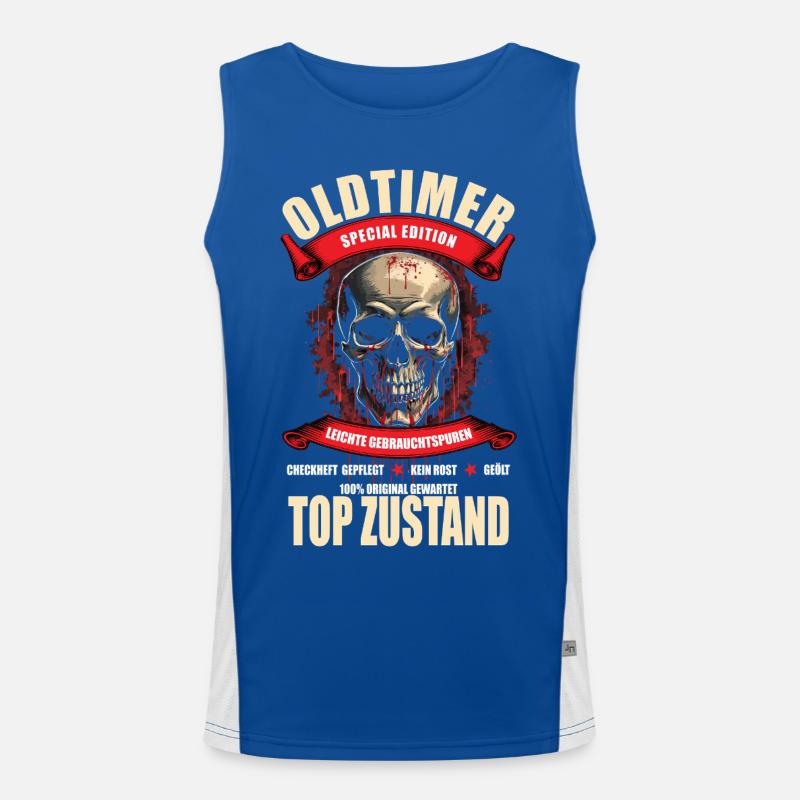Oldtimer - Special Edition Funktionelles Kontrast-Tank Top für Männer 