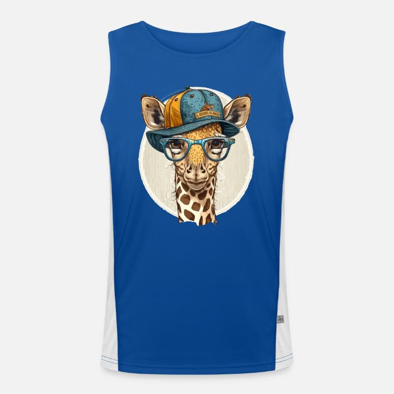 Girafe à la mode Débardeur respirant contrasté Homme 