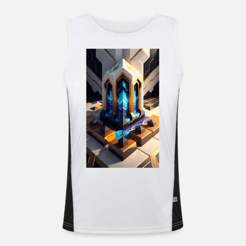 Galactic Patterns Men's Functional Contrast Tank Top 