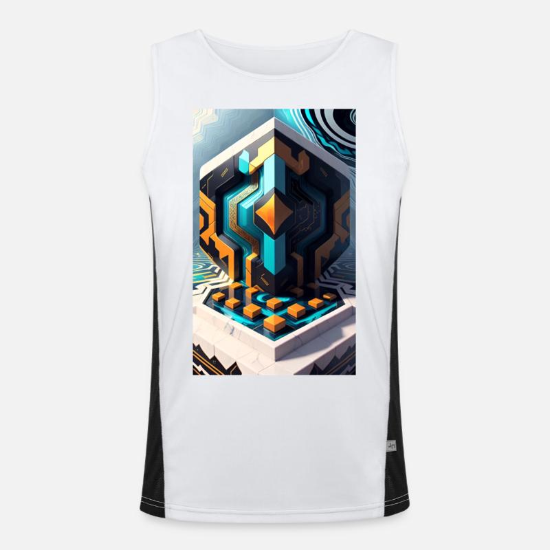 Mystical Forms Men's Functional Contrast Tank Top 