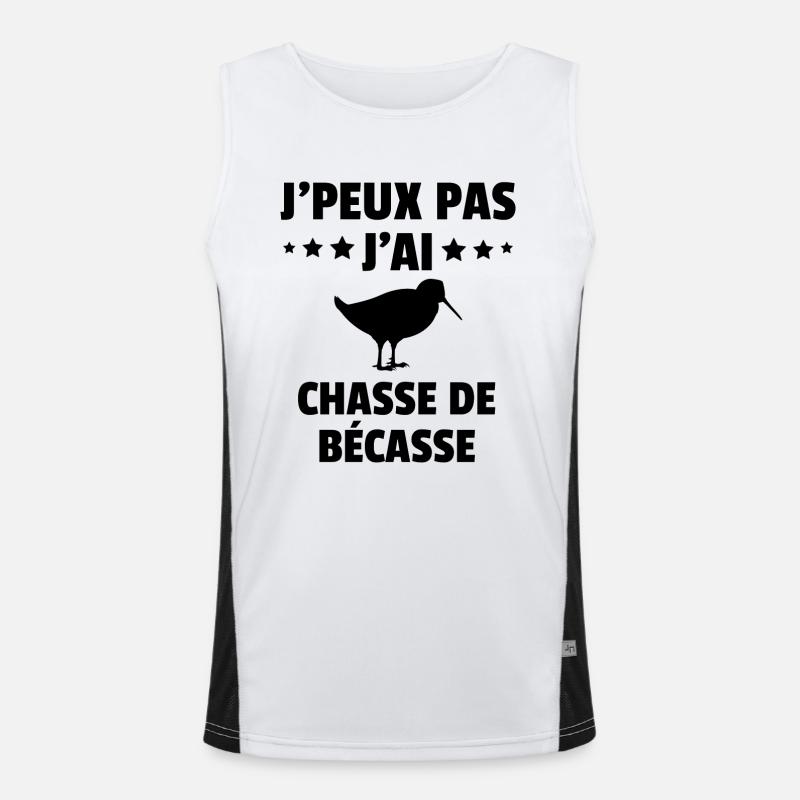 j'peux pas j'ai chasse de bécasse Débardeur respirant contrasté Homme 
