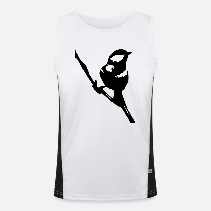 Der Spatz Funktionelles Kontrast-Tank Top für Männer 