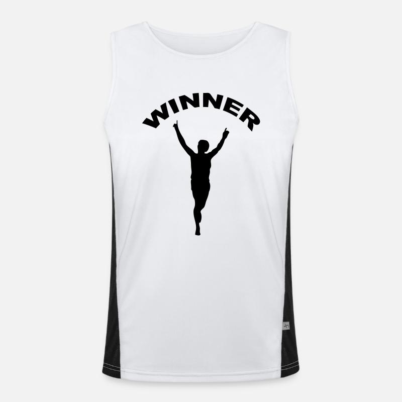 winner runner Funktionelles Kontrast-Tank Top für Männer 