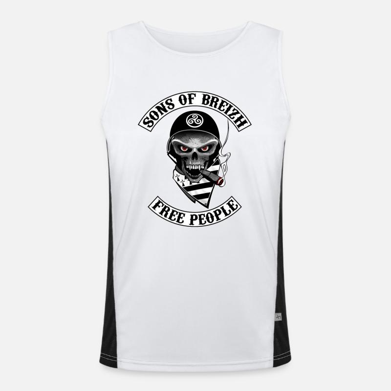 bretagne_15 Men's Functional Contrast Tank Top 