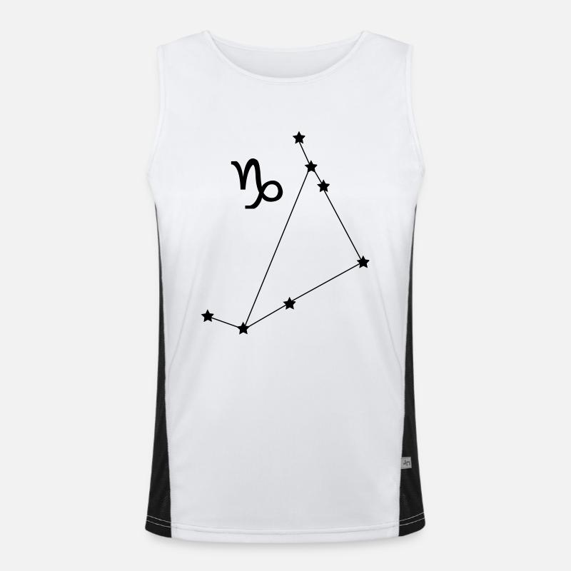 Zodiac constellation Capricorn Men's Functional Contrast Tank Top 
