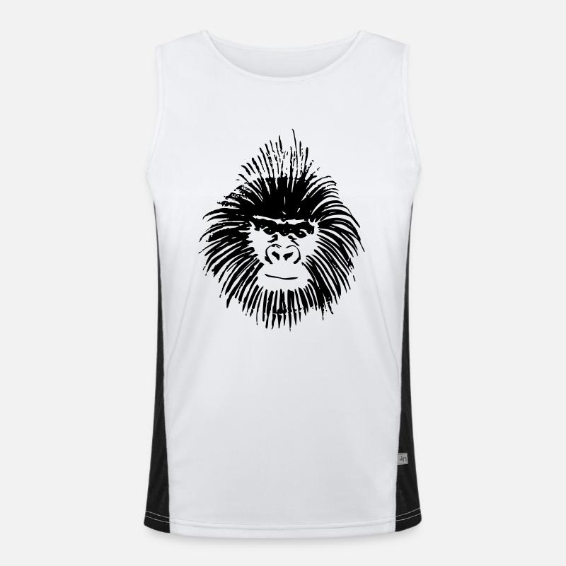 gorilla Funktionelles Kontrast-Tank Top für Männer 