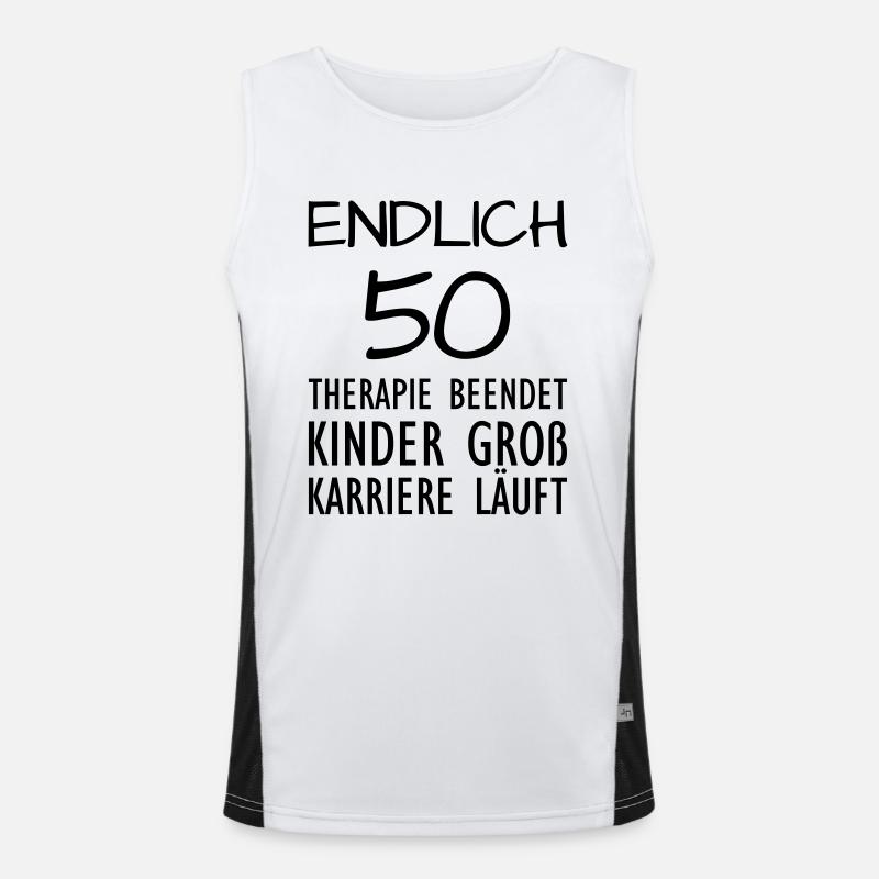 Endlich 50 Funktionelles Kontrast-Tank Top für Männer 
