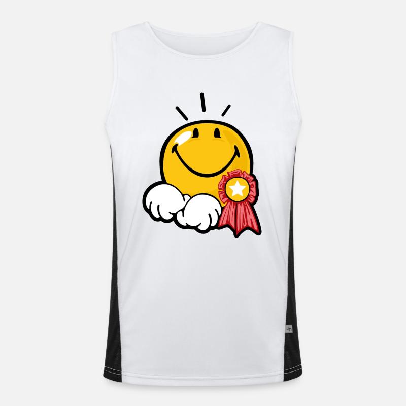 Smiley Award Men's Functional Contrast Tank Top 