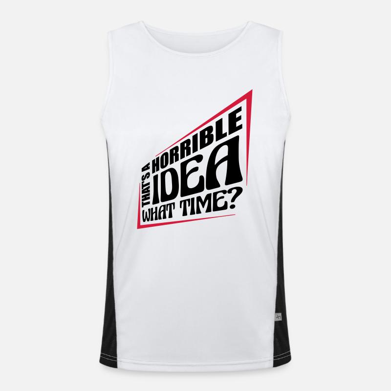 Thats a horrible Idea Men's Functional Contrast Tank Top 