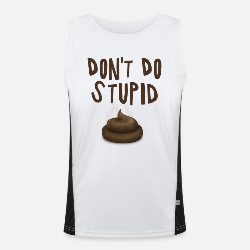Ne fais pas de merde stupide - fun4m3 Débardeur respirant contrasté Homme 