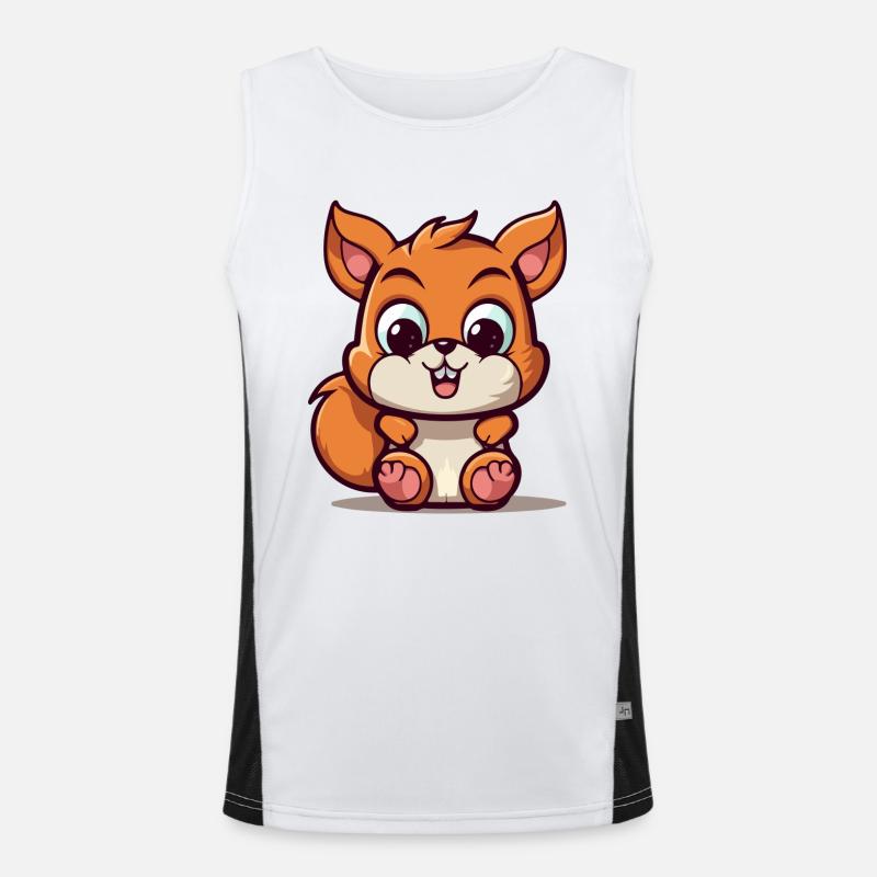 Raph das Eichhörnchen Funktionelles Kontrast-Tank Top für Männer 
