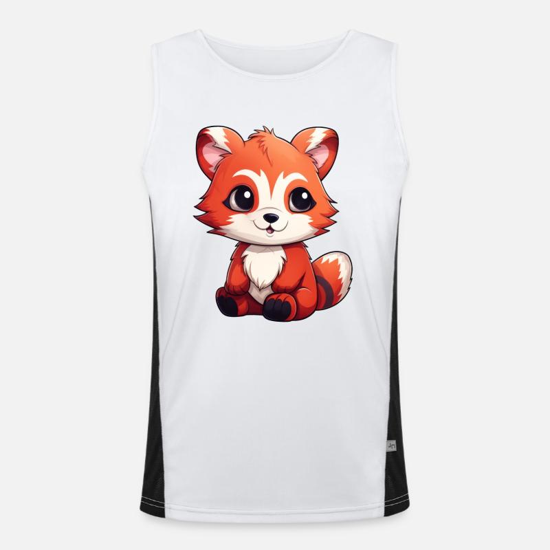 Panda roux Petit Panda Débardeur respirant contrasté Homme 
