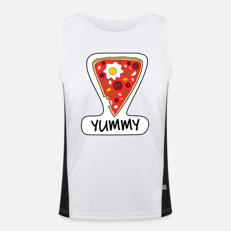 Yummy Sticker Men's Functional Contrast Tank Top 