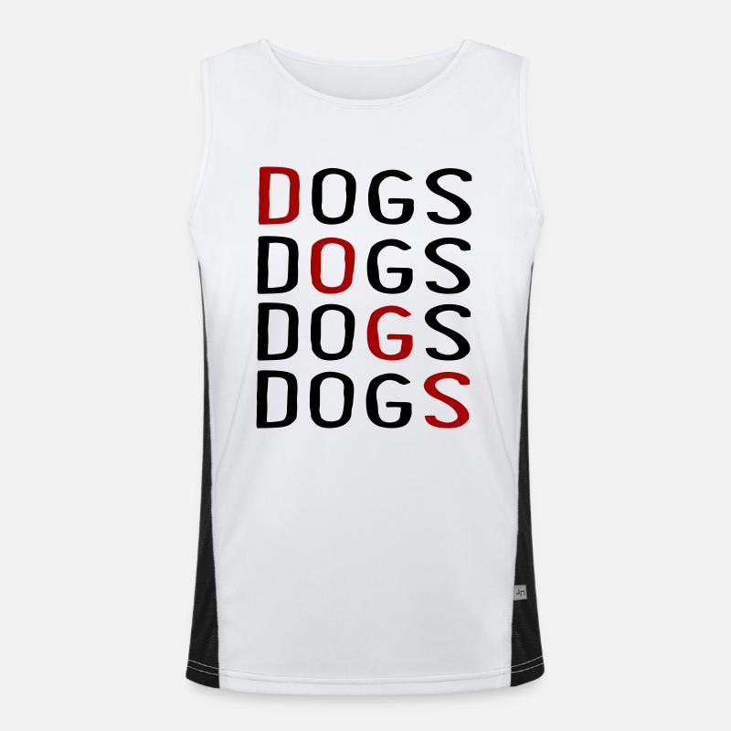 Hunde Funktionelles Kontrast-Tank Top für Männer 