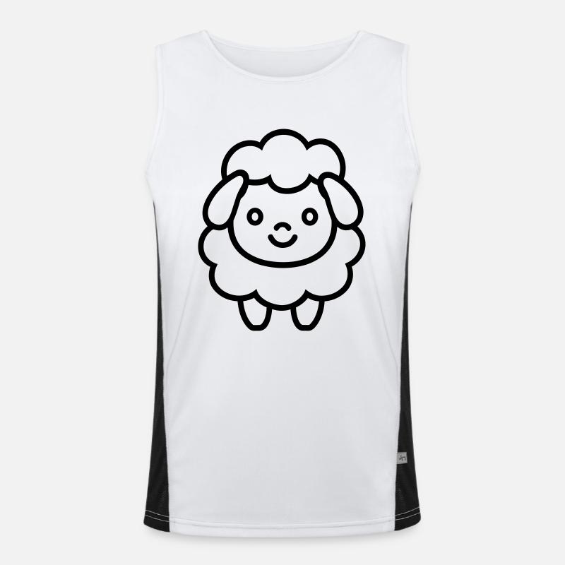 sheep Men's Functional Contrast Tank Top 