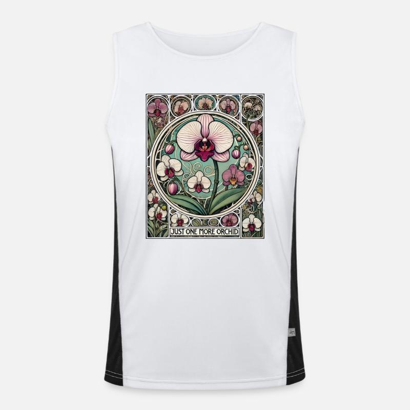 Nur noch eine Orchidee Funktionelles Kontrast-Tank Top für Männer 