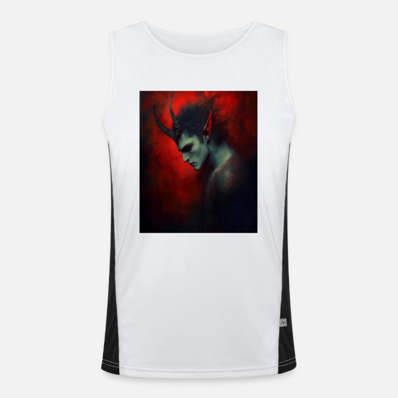Devil Men's Functional Contrast Tank Top 