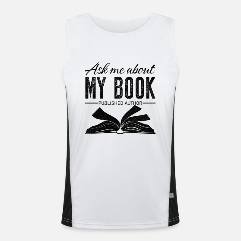 Ask me about my book published author Men's Functional Contrast Tank Top 