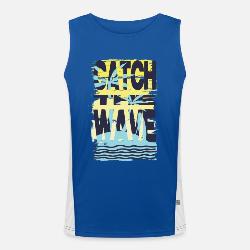 Catch the wave. Men's Functional Contrast Tank Top 