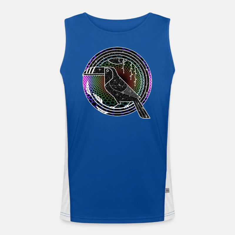 Toucan Graphic Men's Functional Contrast Tank Top 