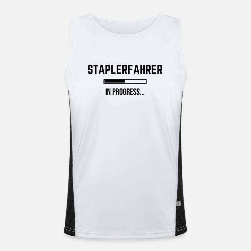 Staplerfahrer In Progress Funktionelles Kontrast-Tank Top für Männer 