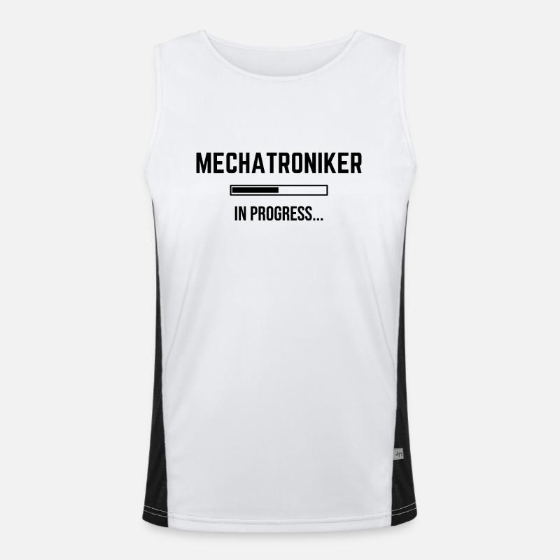 Mechatroniker In Progress Funktionelles Kontrast-Tank Top für Männer 
