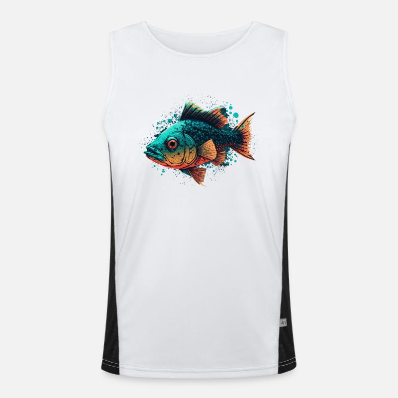 Wildfisch Funktionelles Kontrast-Tank Top für Männer 