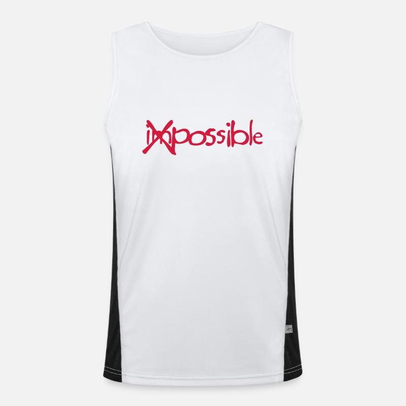 nicht Querstange unmöglich Funktionelles Kontrast-Tank Top für Männer 