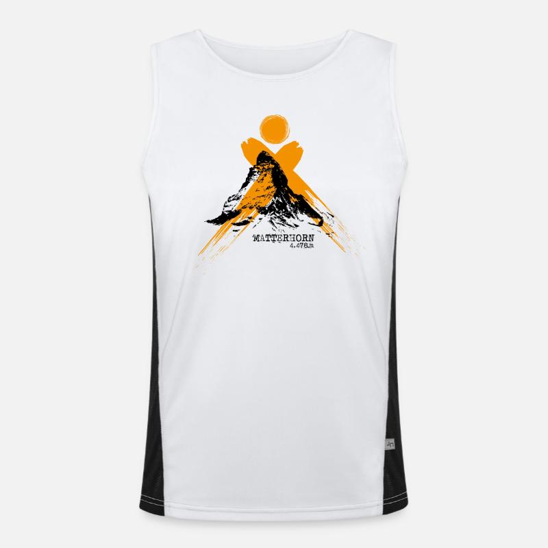 Matterhorn - Cervino Funktionelles Kontrast-Tank Top für Männer 