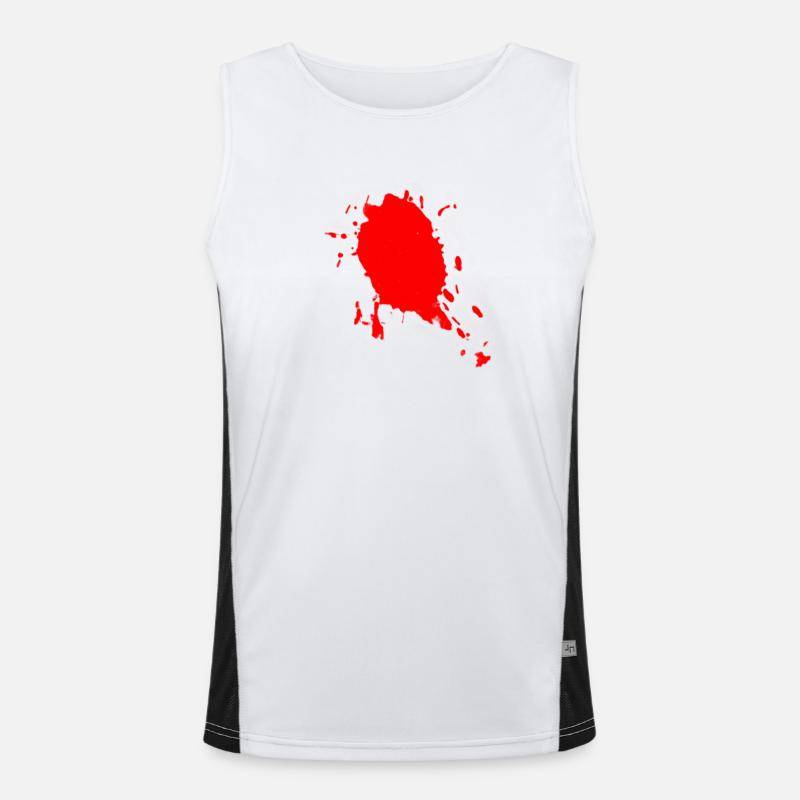 Farbfleck Funktionelles Kontrast-Tank Top für Männer 