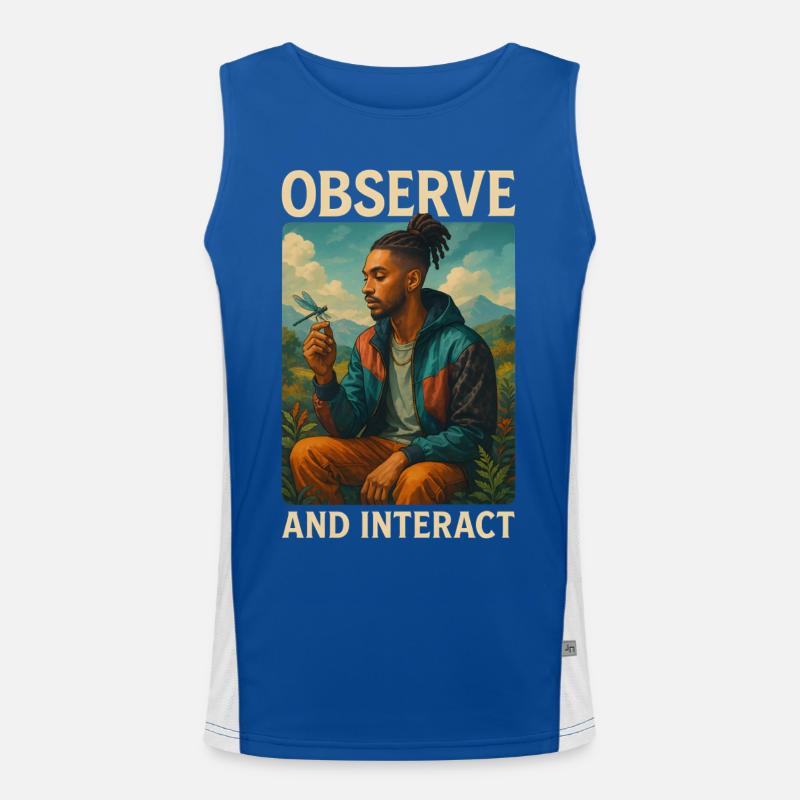 Observe & Interact Men's Functional Contrast Tank Top 
