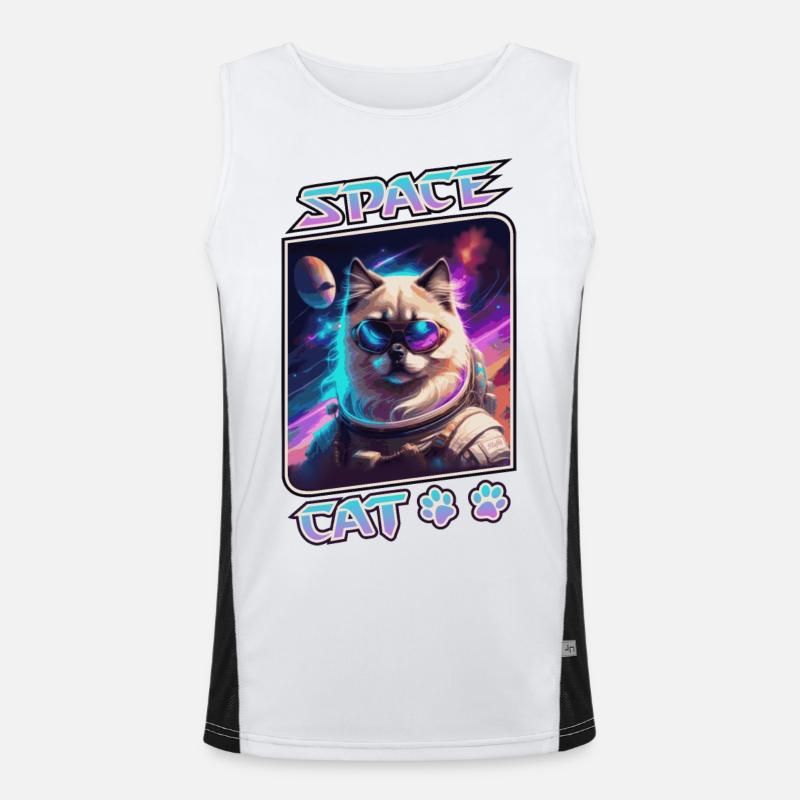 Chat de l'espace - sacré de Birmanie Débardeur respirant contrasté Homme 
