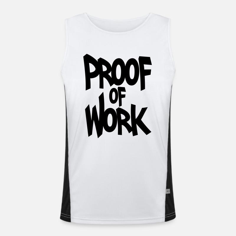 Proof of work Men's Functional Contrast Tank Top 