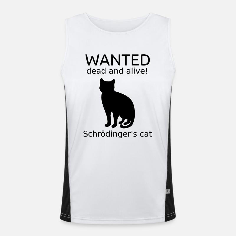 Chat de Schrödinger Débardeur respirant contrasté Homme 