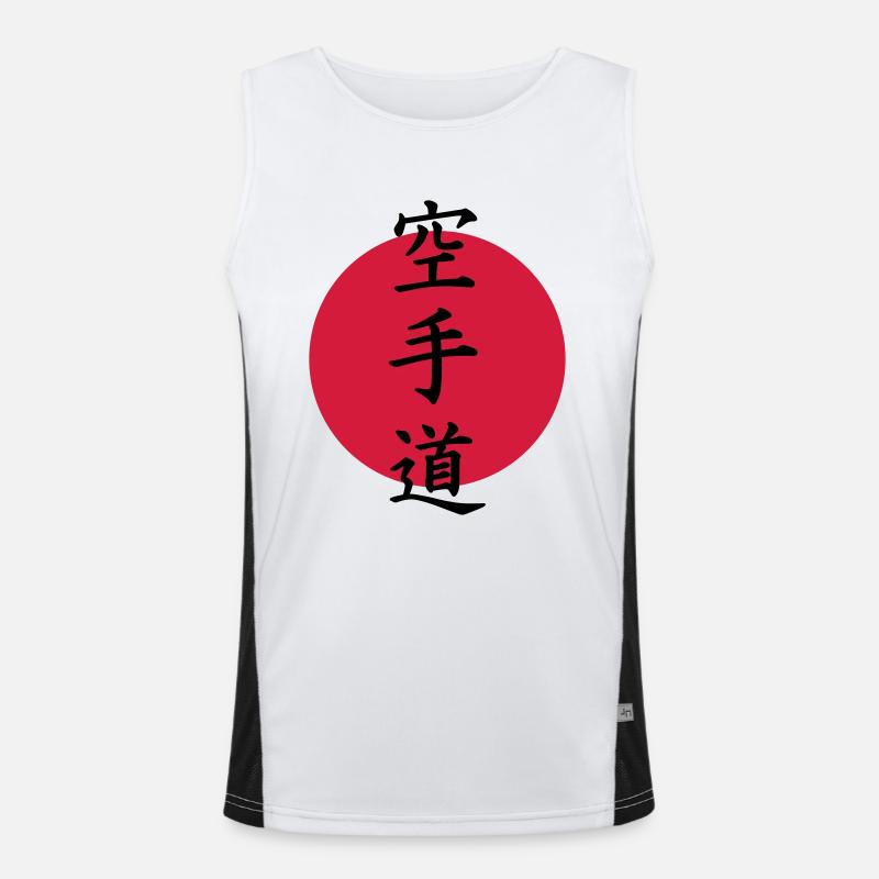 Karate Funktionelles Kontrast-Tank Top für Männer 