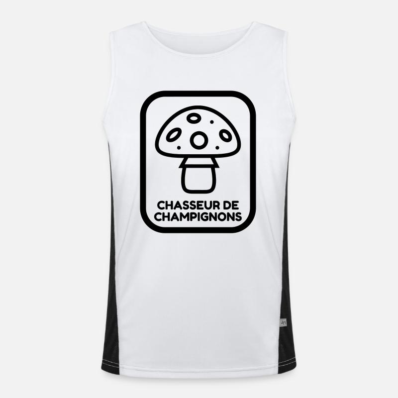 Chasse aux champignons / Champignon / Cueillette Débardeur respirant contrasté Homme 
